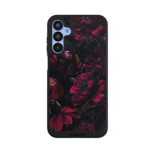 Samsung Galaxy A15 5G NIVOpure Dunkle Rote Blumen Liebe