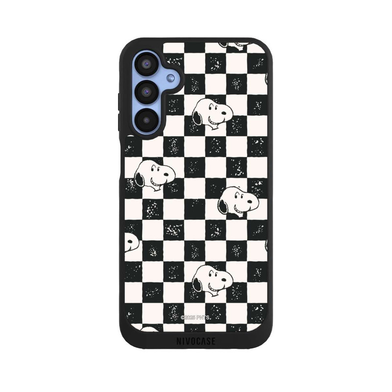 Galaxy A15 5G NIVOpure Snoopy Heads Checked Pattern