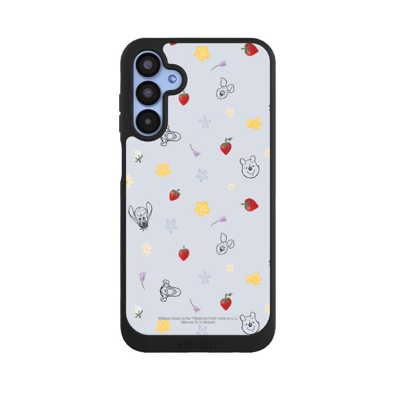 Galaxy A15 5G NIVOpure Winnie Puuh und Freunde Erdbeer Muster Blau