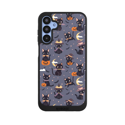 Samsung Galaxy A15 5G NIVOpure Cute Halloween Witch Cats and Pumpkins