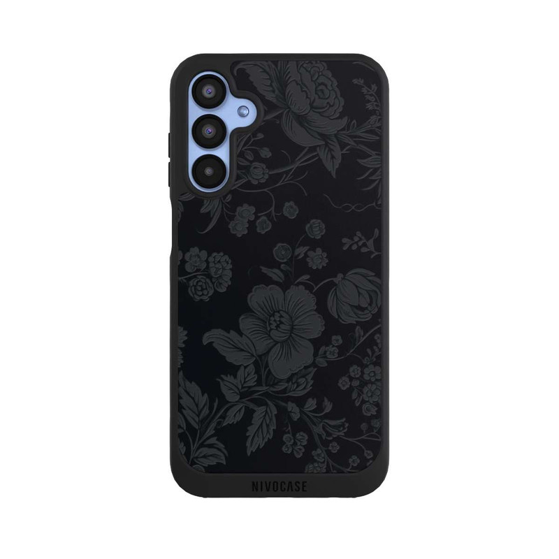 Galaxy A15 5G NIVOpure Dunkle Blumen Vintageoptik