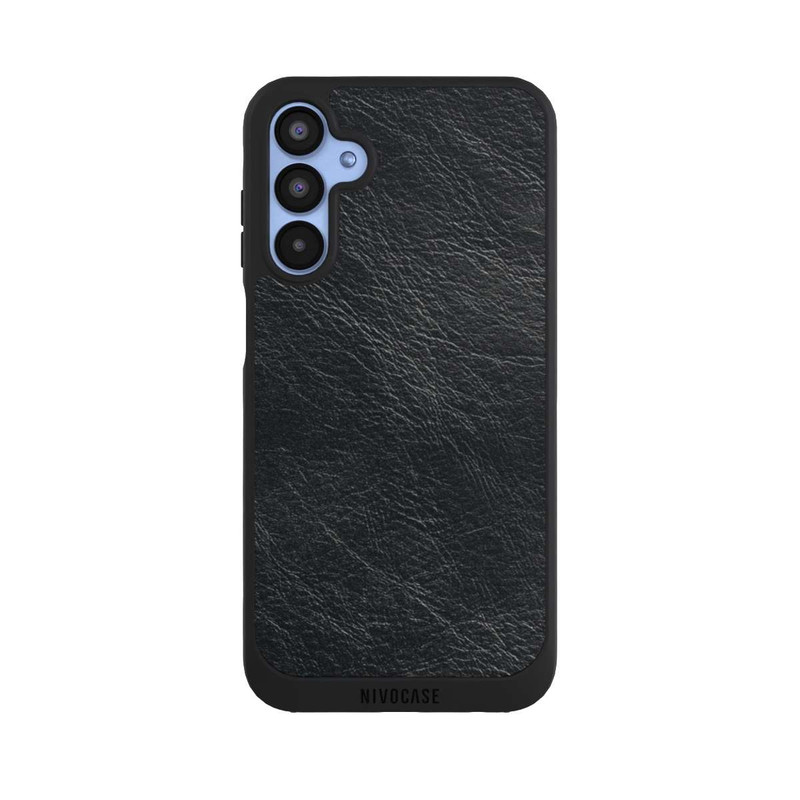 Galaxy A15 5G NIVOpure Schwarzer Lederlook Hintergrund