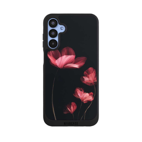 Samsung Galaxy A15 5G NIVOpure Burgunder Blüten schwarz