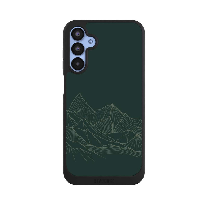 Galaxy A15 5G NIVOpure Dessin Au Trait De Montagne Vert