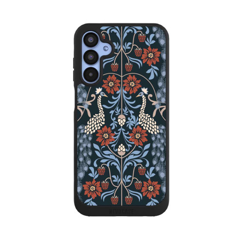 Samsung Galaxy A15 5G NIVOpure Vintage Peacock Garden Arts and Crafts Floral Dark