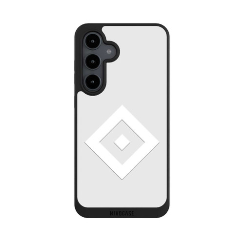 Samsung Galaxy S24 FE 5G NIVOpure Rauten Logo auf HSV Grau
