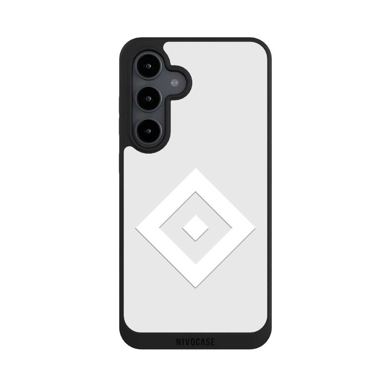 Galaxy S24 FE NIVOpure Rauten Logo auf HSV Grau