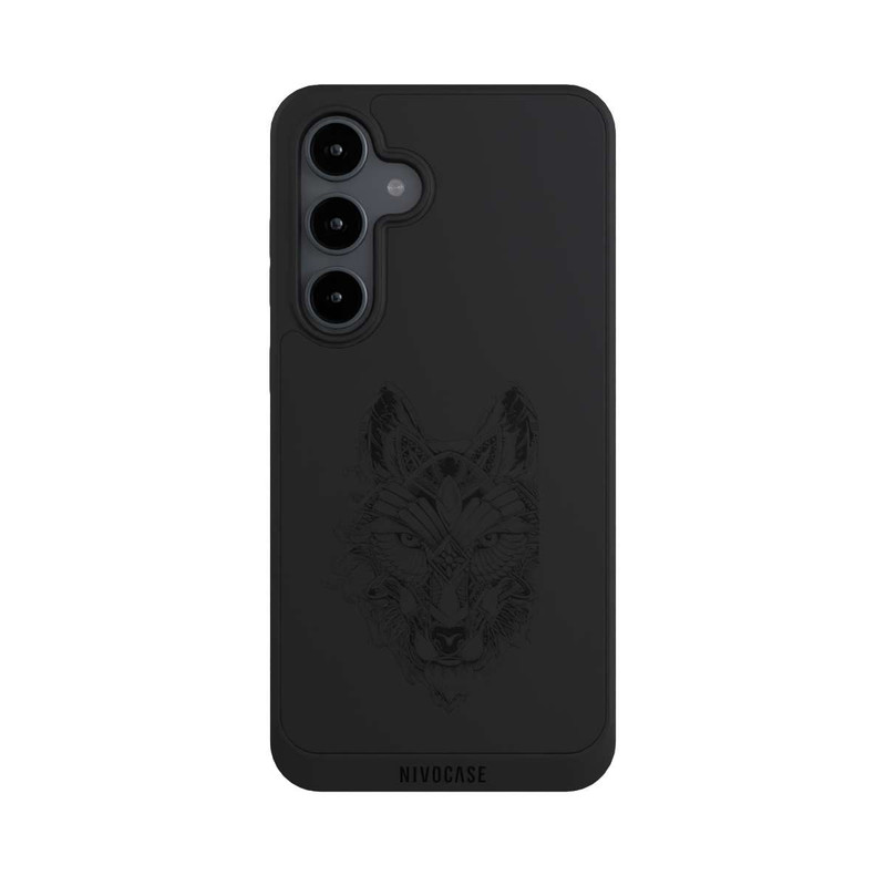 Galaxy S24 FE NIVOpure Wolf Mandala ohne Hintergrund