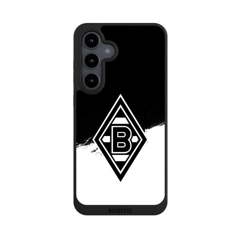 Galaxy S24 FE NIVOpure Borussia Scratch Schwarz-Weiss