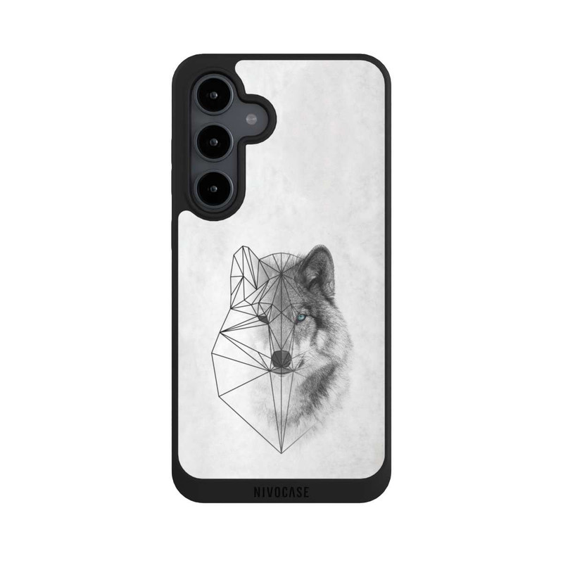 Galaxy S24 FE NIVOpure Polygonaler Wolf