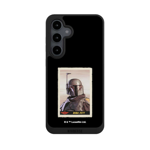 Samsung Galaxy S24 FE 5G NIVOpure Boba Fett Badges Black Background