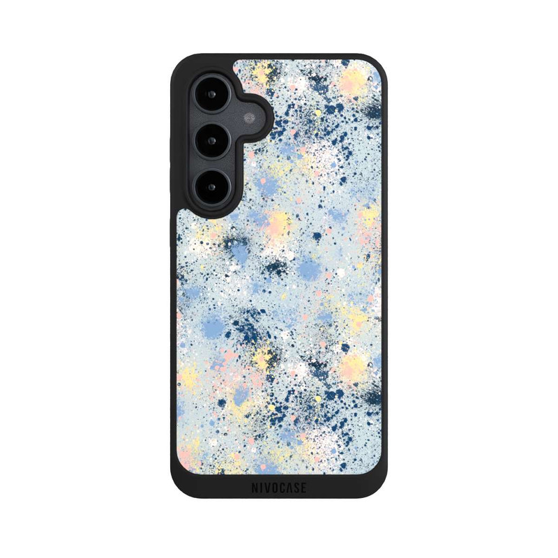 Galaxy S24 FE NIVOpure Tintentropfen Staub Textur Blau