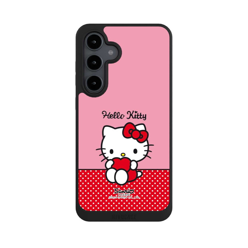 Galaxy S24 FE NIVOpure Hello Kitty sitzend mit Herz