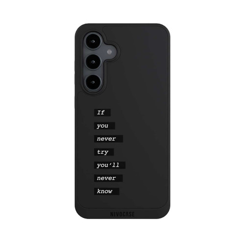 Samsung Galaxy S24 FE 5G NIVOpure If You Try Black Transparent