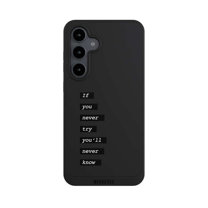 Galaxy S24 FE NIVOpure If You Try Black Transparent