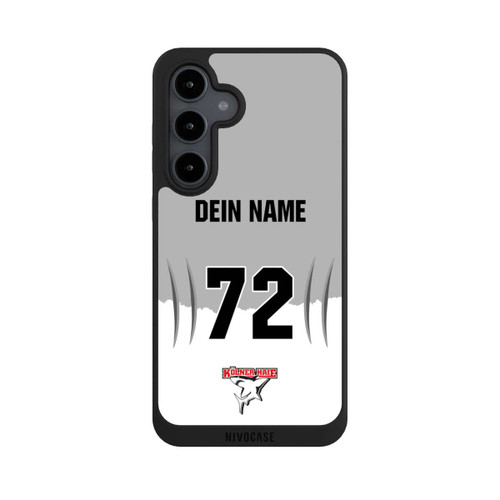 Samsung Galaxy S24 FE 5G NIVOpure Kölner Haie Trikotmotiv Personalisierbar