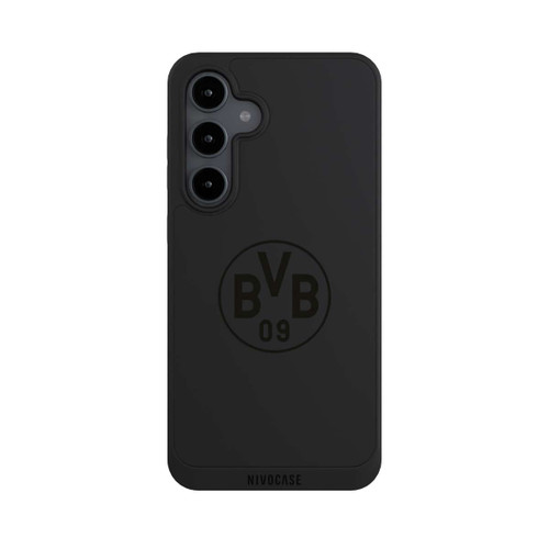 Samsung Galaxy S24 FE 5G NIVOpure BVB Logo Schwarz Transparent