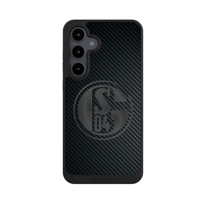 Galaxy S24 FE NIVOpure Schalke 04 Carbon Look