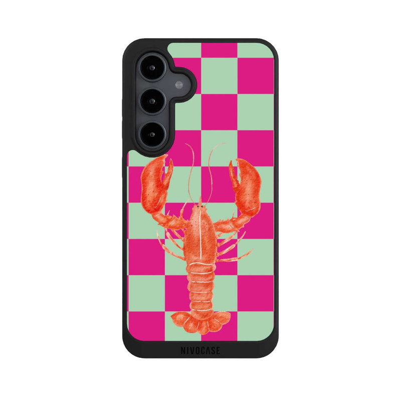 Galaxy S24 FE NIVOpure Pink Checkers Lobster