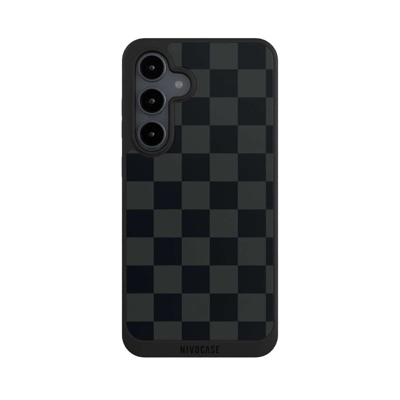 Galaxy S24 FE NIVOpure Checked Pattern Black