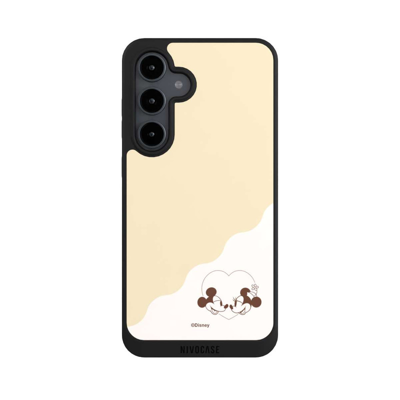 Galaxy S24 FE NIVOpure Mickey and Minnie Love Heart Beige