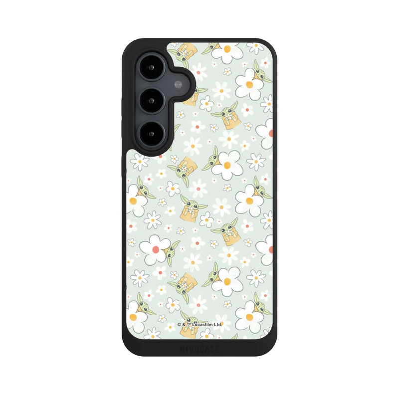 Galaxy S24 FE NIVOpure Baby Yoda Blumen Muster
