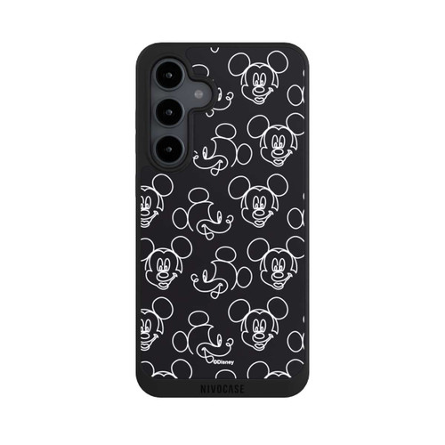 Samsung Galaxy S24 FE 5G NIVOpure Disney Mickey Faces Black Line Art Pattern