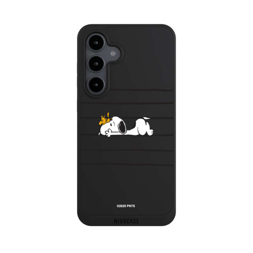 Samsung Galaxy S24 FE 5G NIVOpure Snoopy Woodstock Streifen Peanuts Transparent