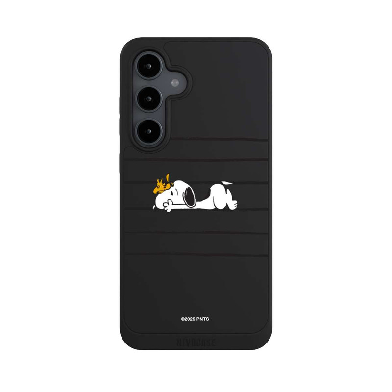 Galaxy S24 FE NIVOpure Snoopy Woodstock Stripes Peanuts Transparent