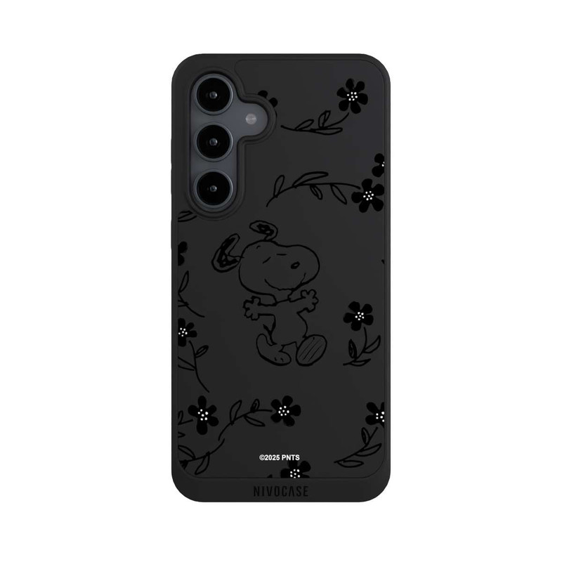 Galaxy S24 FE NIVOpure Snoopy und Flowers Transparent