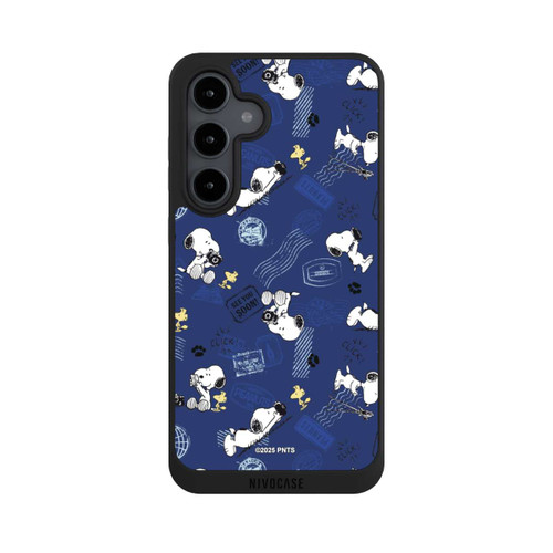 Samsung Galaxy S24 FE 5G NIVOpure Peanuts Travel Stamps Pattern Blue