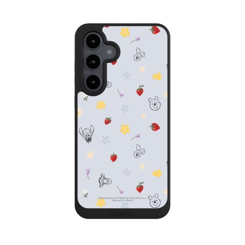 Samsung Galaxy S24 FE 5G NIVOpure Winnie Puuh und Freunde Erdbeer Muster Blau