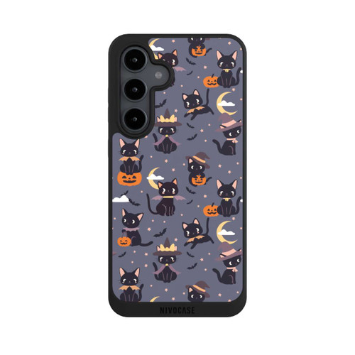 Samsung Galaxy S24 FE 5G NIVOpure Cute Halloween Witch Cats and Pumpkins