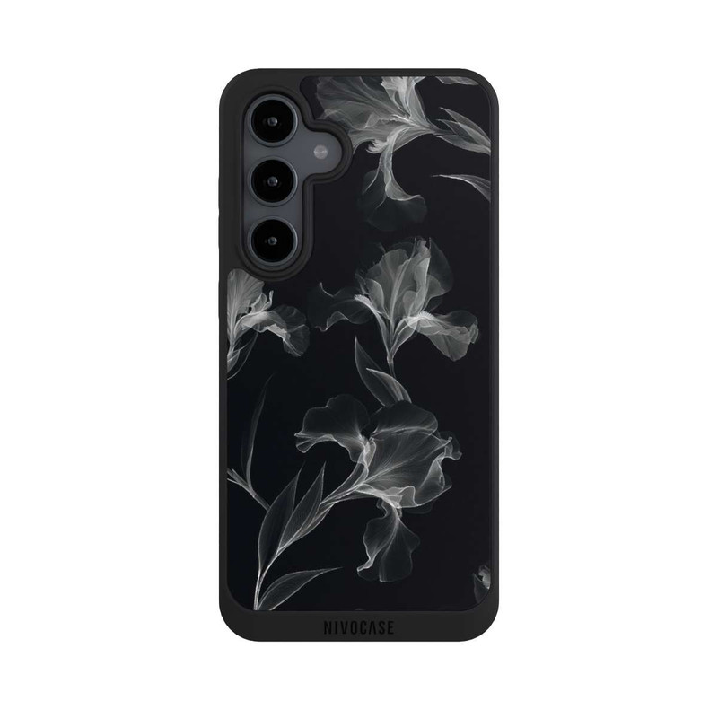 Galaxy S24 FE NIVOpure Blumen Schwarz-Weiß Röntgenaufnahme