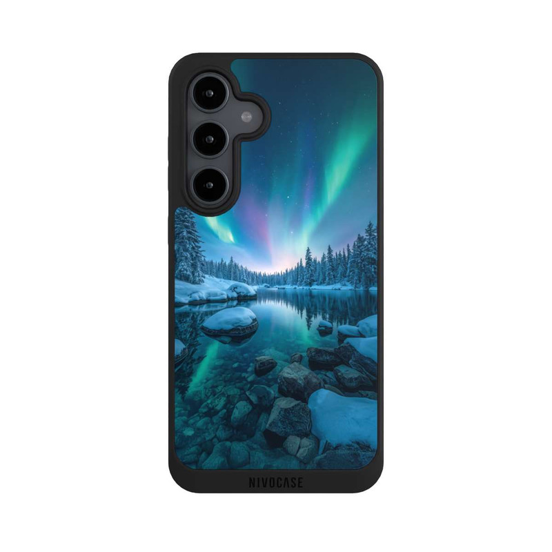 Galaxy S24 FE NIVOpure Nordlichter Glühen mit KI