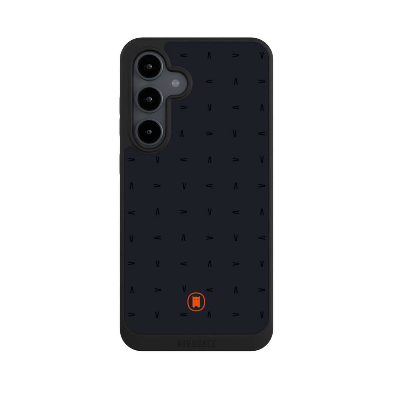 Galaxy S24 FE NIVOpure Nivocase Muster Dunkelgrau