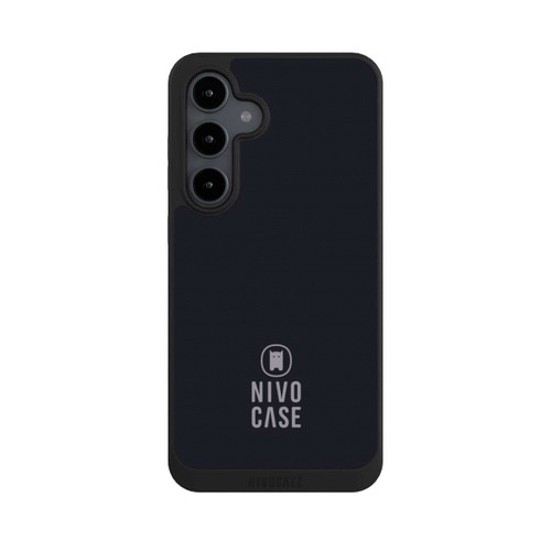 Samsung Galaxy S24 FE 5G NIVOpure Nivocase Logo Schwarz Grau