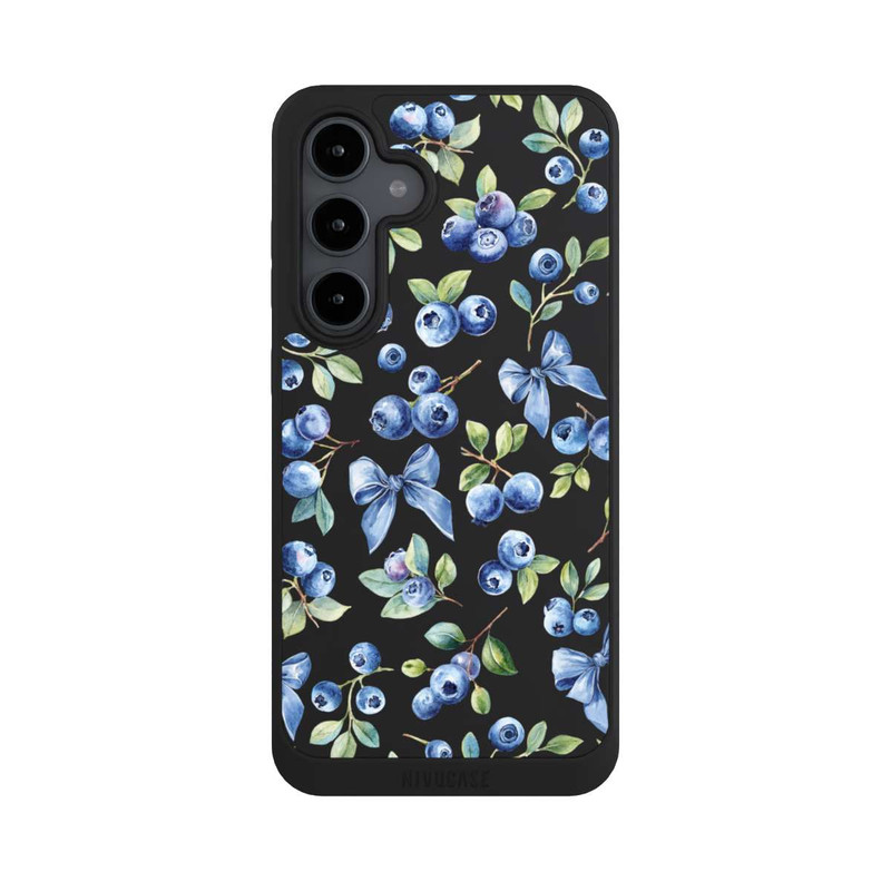 Galaxy S24 FE NIVOpure Blaubeere Schleifen Transparent mit KI