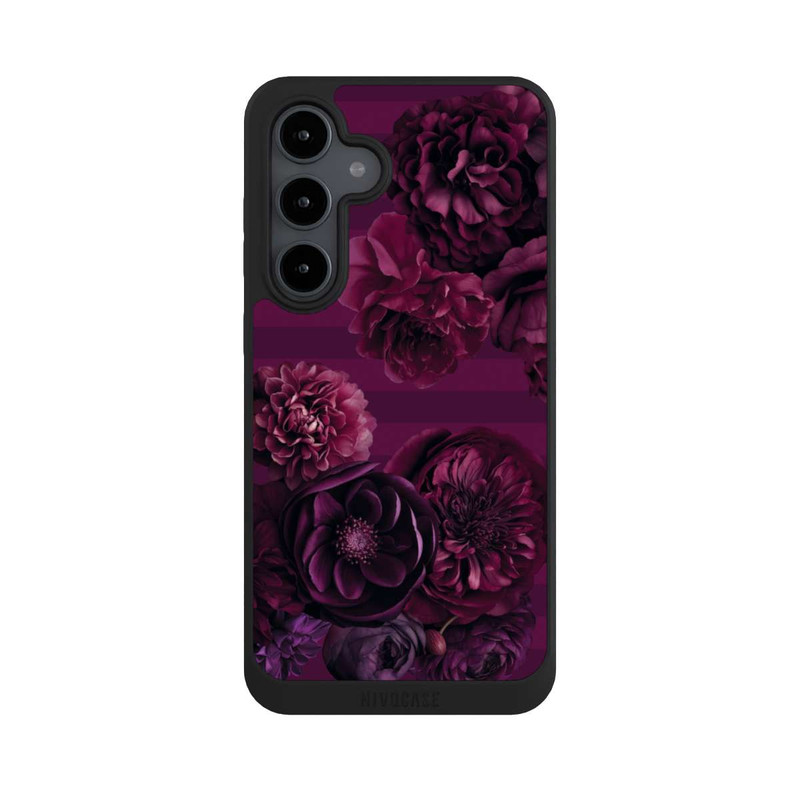 Galaxy S24 FE NIVOpure Majestic Baroque Blossom Dream Burgundy Pink with AI