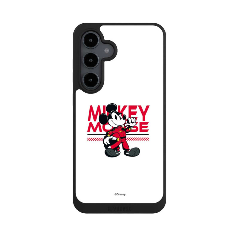 Galaxy S24 FE NIVOpure Micky Maus Rennfahrer Weiß