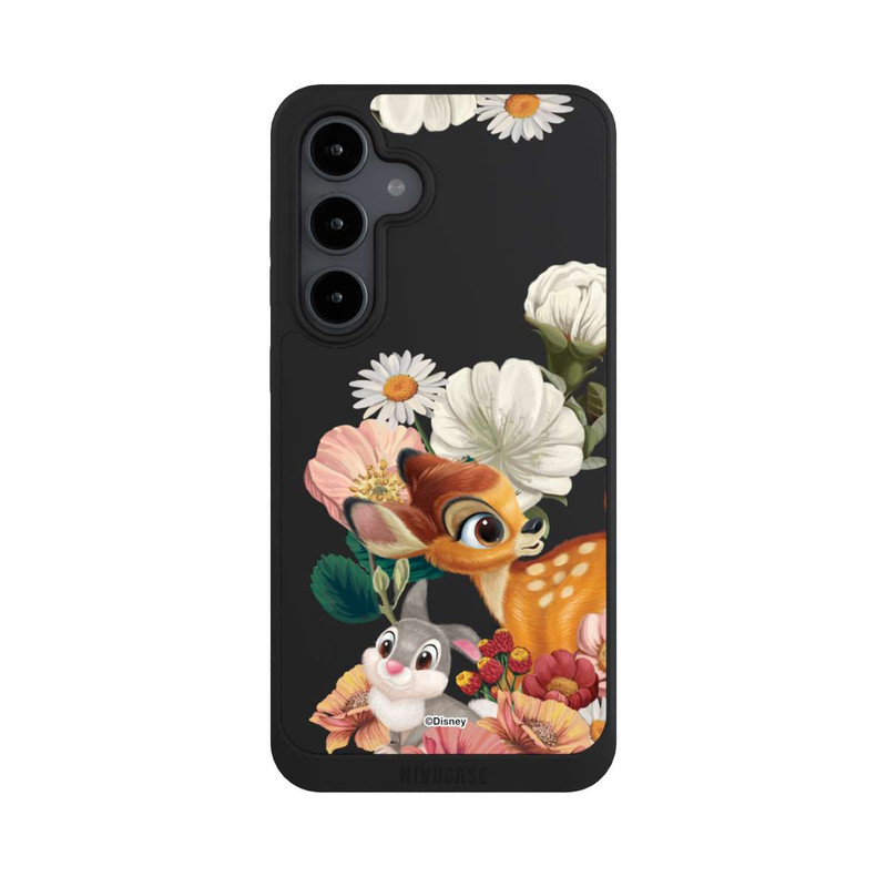 Galaxy S24 FE NIVOpure Bambi und Klopfer Blumen Transparent