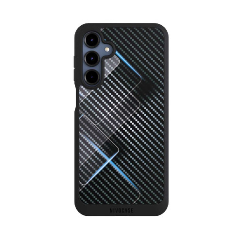 Samsung Galaxy A16 5G NIVOpure Blaue Linien auf Karbon