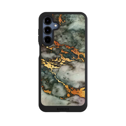 Samsung Galaxy A16 5G NIVOpure Grauer und goldener Marmor Look