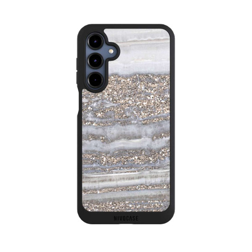 Samsung Galaxy A16 5G NIVOpure Weißer Glitzer Marmor Look