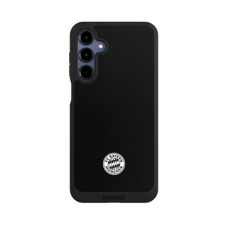 Galaxy A16 5G NIVOpure Logo FCB Classique Petit - Blanc sur Fond Noir