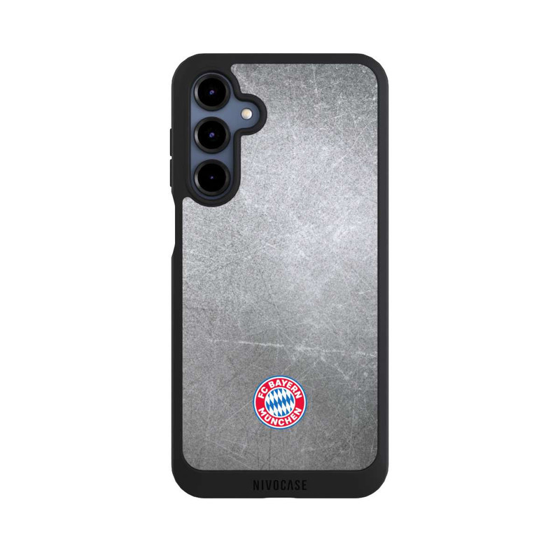 Galaxy A16 5G NIVOpure Klassisches FCB Logo Klein - Bunt auf Metalllook