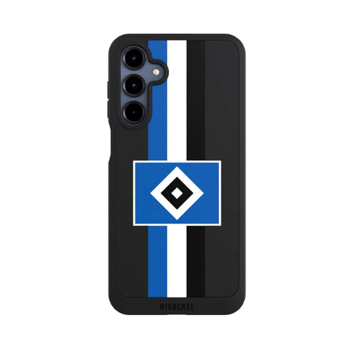 Samsung Galaxy A16 5G NIVOpure HSV Streifen - Blau-Weiß-Schwarz - ohne Hintergrund