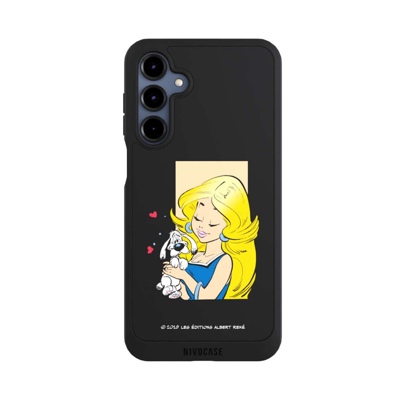Galaxy A16 5G NIVOpure Falbala et Idéfix Amoureux Transparent