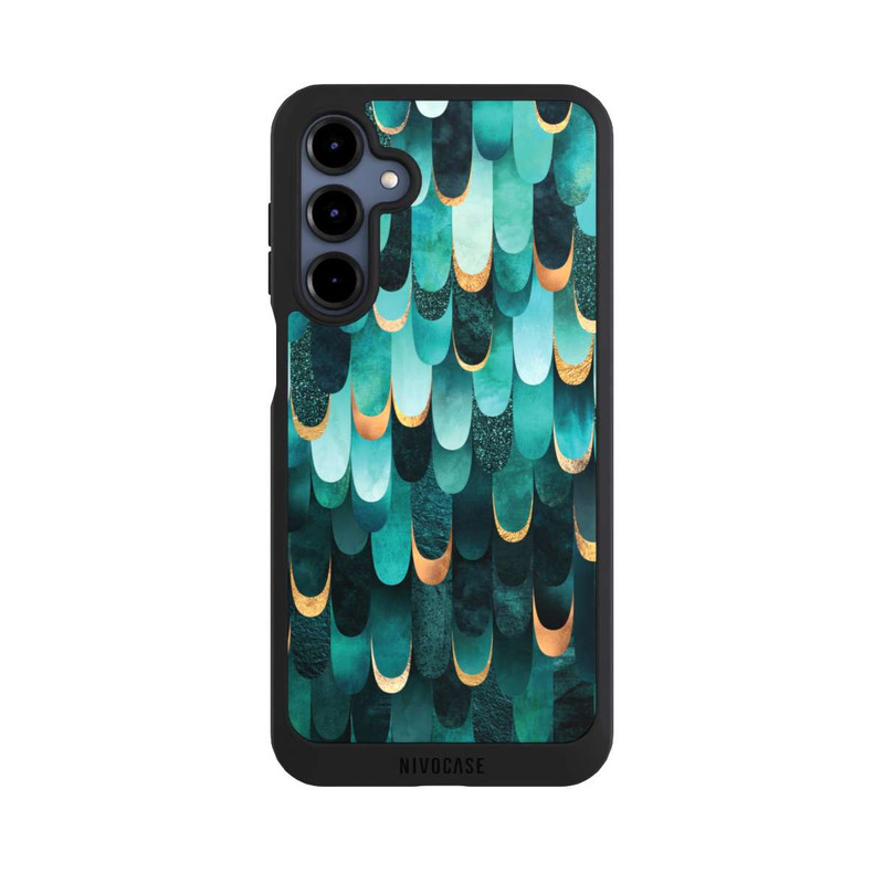 Galaxy A16 5G NIVOpure Gefiedert Türkis Golddruck