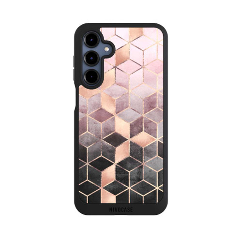 Samsung Galaxy A16 5G NIVOpure Pink-grauer Farbverlauf Würfel Druck